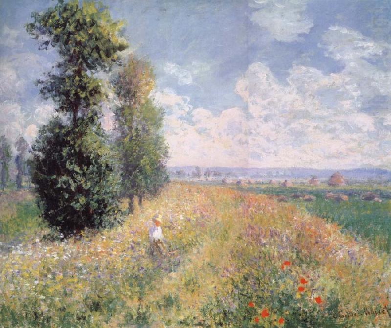 Poplars near Argenteuil, Claude Monet